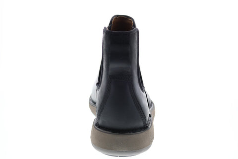 Clarks Un Larvik Up 26146133 Mens Black Leather Slip On Chelsea Boots