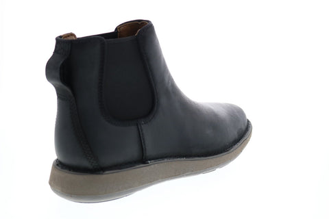 Clarks Un Larvik Up 26146133 Mens Black Leather Slip On Chelsea Boots