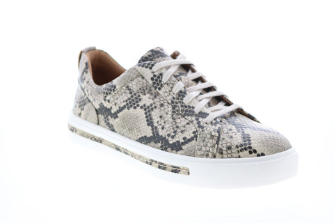 Clarks Un Maui Lace 26146146 Womens Brown Leather Lifestyle Sneakers Shoes