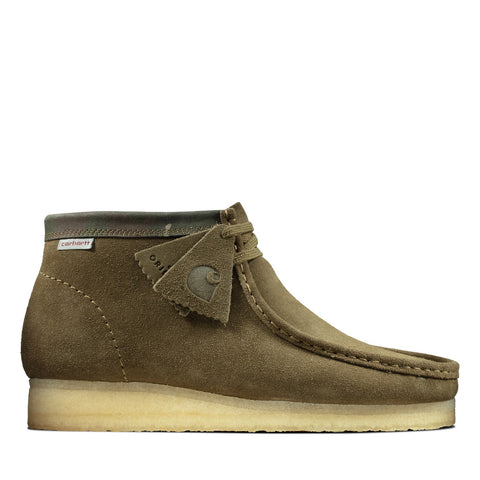 Clarks Wallabee Boot 26146168 Mens Green Suede Lace Up Chukkas Boots