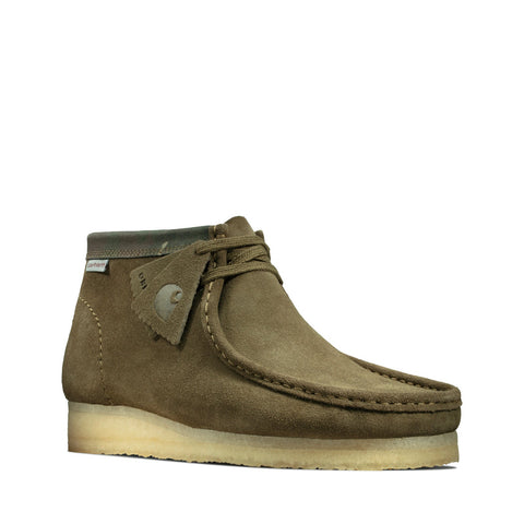 Clarks Wallabee Boot 26146168 Mens Green Suede Lace Up Chukkas Boots