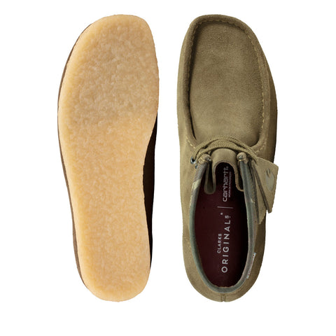Clarks Wallabee Boot 26146168 Mens Green Suede Lace Up Chukkas Boots