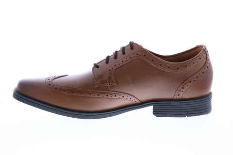 Clarks Tilden Wing Mens Brown Oxfords & Lace Ups Wingtip & Brogue Shoes