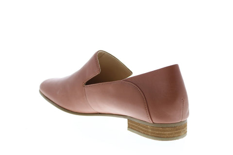 Clarks Pure Viola 26146302 Womens Brown Leather Slip On Loafer Flats Shoes