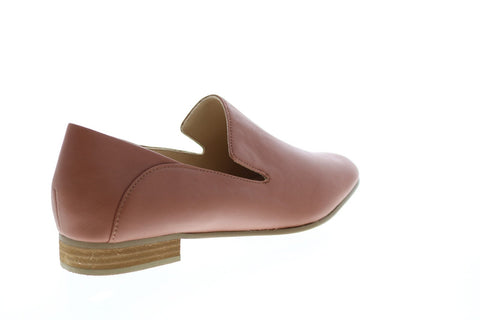 Clarks Pure Viola 26146302 Womens Brown Leather Slip On Loafer Flats Shoes