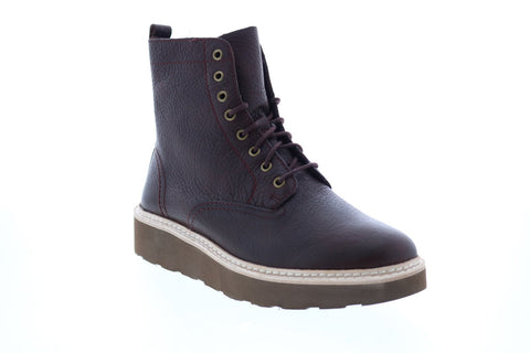 Clarks Trace Pine 26146374 Womens Brown Leather Zipper Casual Dress Boots