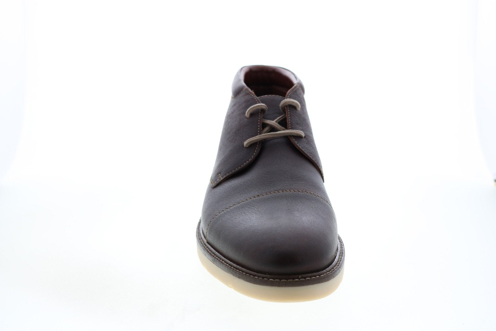 Clarks Grandin Top Chukka Boots Men\'s 13 Brown Leather Cap Toe Lace Up Casual‎ Clarks Grandin Top Chukka Boot Brown Leather Size 13 M Mens  main image 2