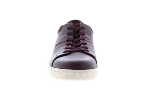 Clarks Kitna Vibe 26146403 Mens Burgundy Leather Lifestyle Sneakers Shoes