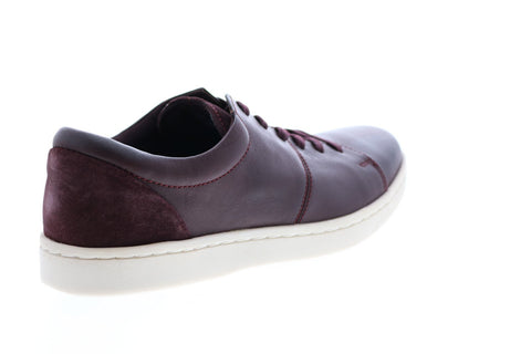 Clarks Kitna Vibe 26146403 Mens Burgundy Leather Lifestyle Sneakers Shoes