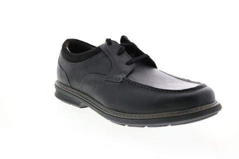 Clarks Rendell Walk 26146416 Mens Black Leather Plain Toe Oxfords Shoes