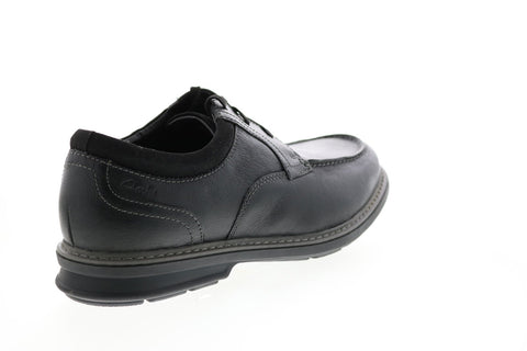Clarks Rendell Walk 26146416 Mens Black Leather Plain Toe Oxfords Shoes