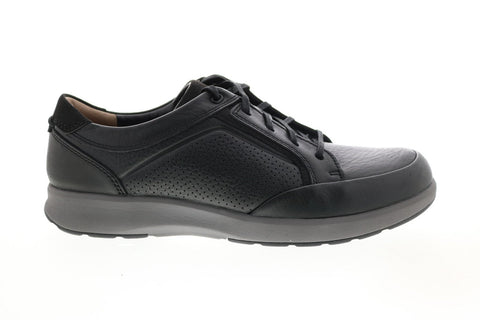 Clarks Un Trail Form 26146641 Mens Black Leather Lifestyle Sneakers Shoes