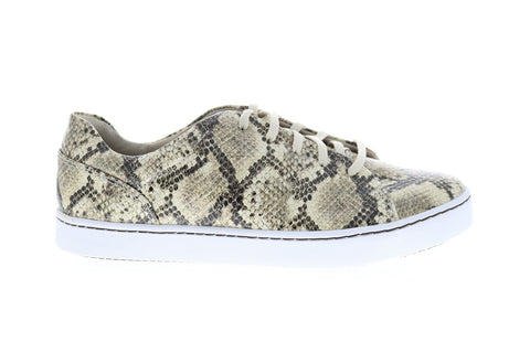 Clarks Pawley Springs Snake 26146874 Womens Brown Lifestyle Sneakers Shoes