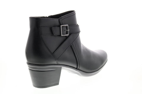 Clarks Emslie Cyndi 26146957 Womens Black Leather Ankle & Booties Boots