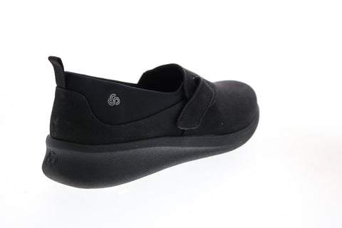Clarks Sillian Ease 2.O 26146969 Womens Black Canvas Loafer Flats Shoes