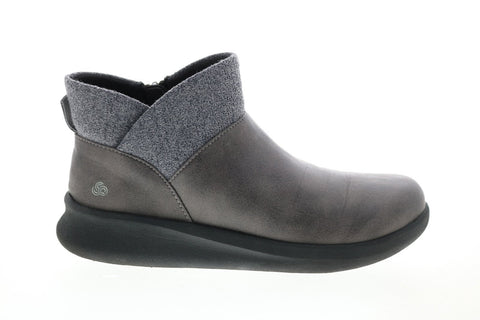 Clarks Sillian 2.0 Dusk 26146973 Womens Gray Synthetic Slip On Ankle & Booties Boots