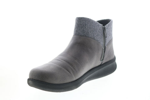 Clarks Sillian 2.0 Dusk 26146973 Womens Gray Synthetic Slip On Ankle & Booties Boots