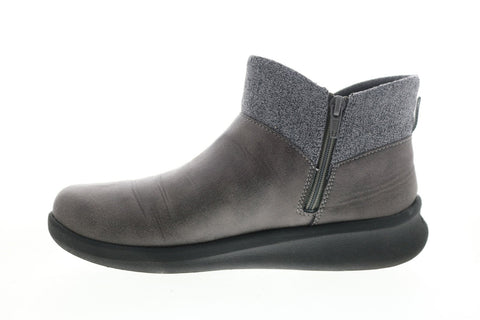 Clarks Sillian 2.0 Dusk 26146973 Womens Gray Synthetic Slip On Ankle & Booties Boots