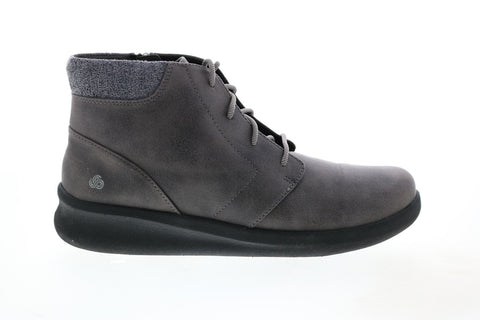 Clarks Sillian2.0 Way 26146974 Womens Gray Canvas Lace Up Chukkas Boots
