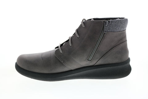 Clarks Sillian2.0 Way 26146974 Womens Gray Canvas Lace Up Chukkas Boots