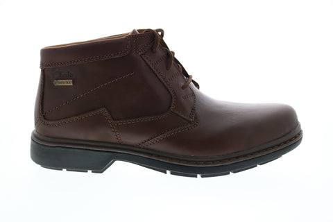 Clarks Rockie Hi GTX 26146983 Mens Brown Leather Lace Up Chukka Boots