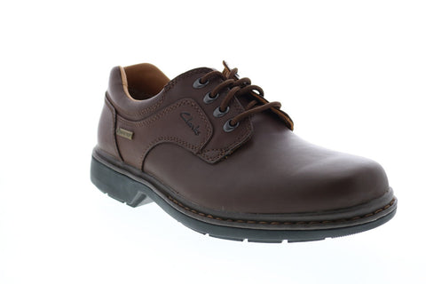 Clarks Rockie Lo GTX 26146985 Mens Brown Oxfords & Lace Ups Plain Toe Shoes