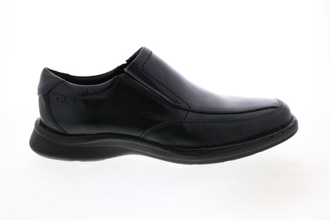Clarks Kempton Free 26147039 Mens Black Wide Leather Loafers Casual Shoes