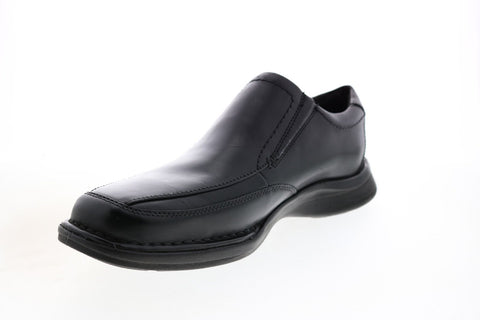 Clarks Kempton Free 26147039 Mens Black Wide Leather Loafers Casual Shoes