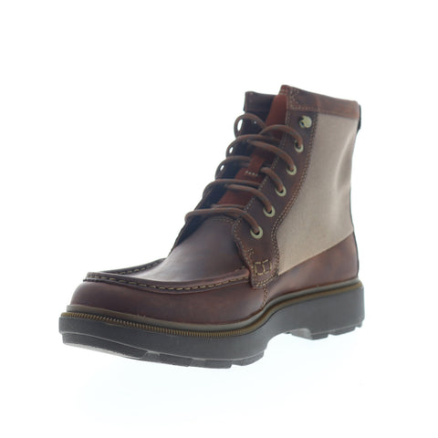 Clarks Dempsey Peak 26147111 Mens Brown Leather Lace Up Casual Dress Boots