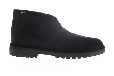Clarks Desert Rock GTX Beams 26147137 Mens Black Suede Lace Up Desert Boots Shoes