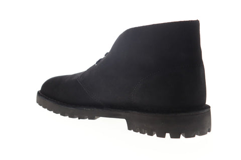 Clarks Desert Rock GTX Beams 26147137 Mens Black Suede Lace Up Desert Boots Shoes