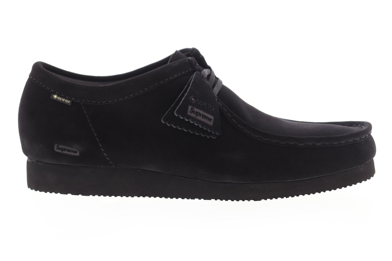Clarks Wallabee Gore-Tex GTX Supreme Mens Black Oxfords Plain Toe