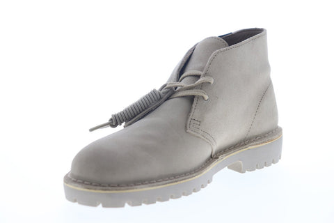 Clarks Desert Rock GTX Beams 26147141 Mens Gray Suede Lace Up Desert Boots Shoes