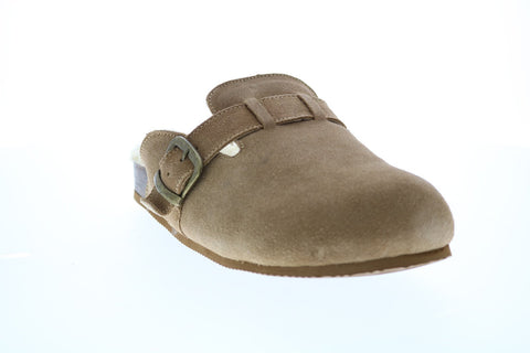 Clarks Sidra Page 26147164 Womens Brown Suede Slippers Clogs Shoes