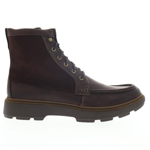 Clarks Dempsey Peak 26147286 Mens Brown Leather Lace Up Casual Dress Boots