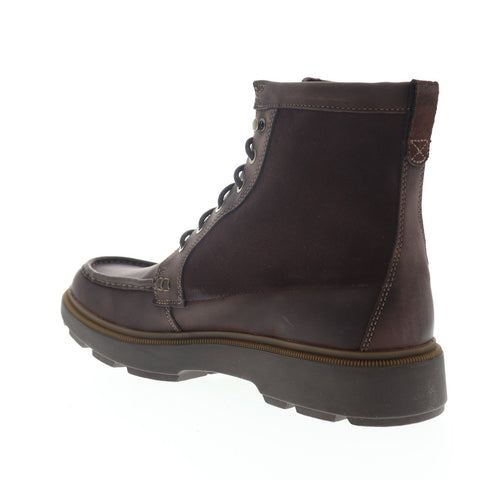 Clarks Dempsey Peak 26147286 Mens Brown Leather Lace Up Casual Dress Boots