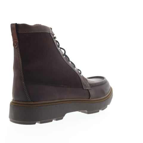 Clarks Dempsey Peak 26147286 Mens Brown Leather Lace Up Casual Dress Boots