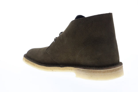Clarks Desert Boot 26147292 Mens Green Suede Lace Up Desert Boots Shoes