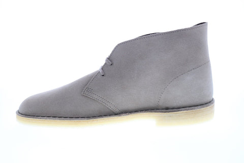 Clarks Desert Boot 26147294 Mens Gray Suede Lace Up Desert Boots