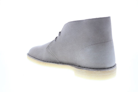 Clarks Desert Boot 26147294 Mens Gray Suede Lace Up Desert Boots