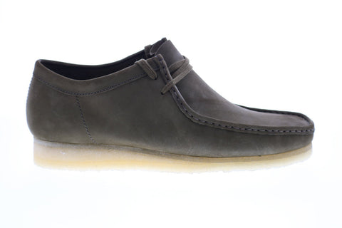 Clarks Wallabee 26147295 Mens Green Nubuck Lace Up Chukkas Boots