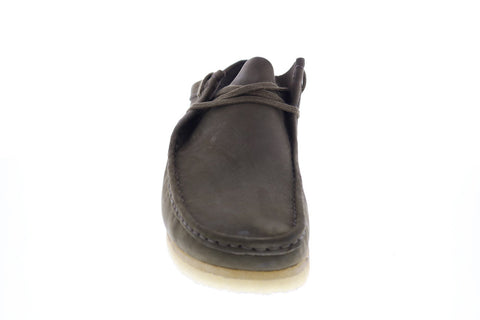 Clarks Wallabee 26147295 Mens Green Nubuck Lace Up Chukkas Boots