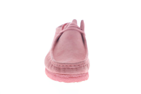 Clarks Wallabee 26147300 Mens Pink Suede Casual Lace Up Oxfords Shoes