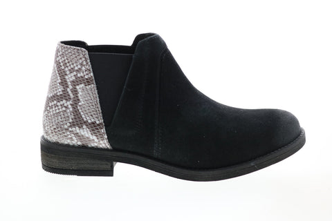 Clarks Demi Beat 26147446 Womens Black Leather Slip On Chelsea Boots