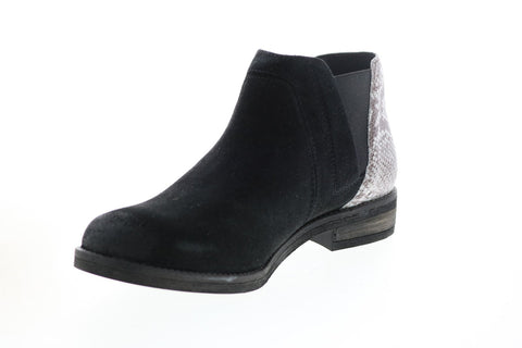Clarks Demi Beat 26147446 Womens Black Leather Slip On Chelsea Boots