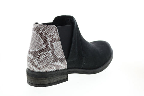 Clarks Demi Beat 26147446 Womens Black Leather Slip On Chelsea Boots