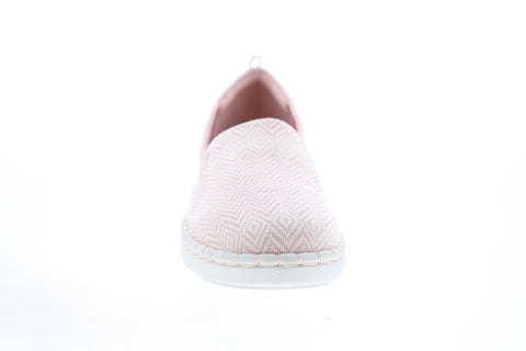Clarks Step Glow Slip 26147502 Womens Pink Canvas Lifestyle Sneakers Shoes