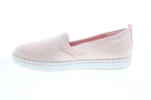 Clarks Step Glow Slip 26147502 Womens Pink Canvas Lifestyle Sneakers Shoes