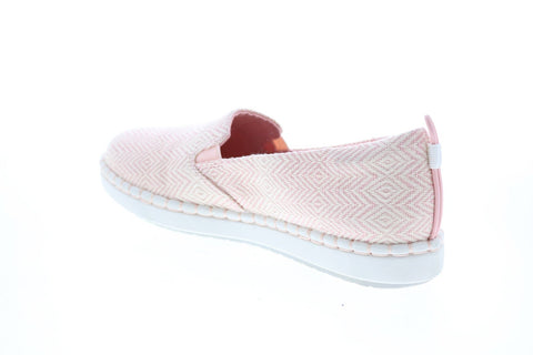 Clarks Step Glow Slip 26147502 Womens Pink Canvas Lifestyle Sneakers Shoes