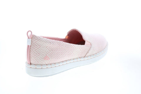 Clarks Step Glow Slip 26147502 Womens Pink Canvas Lifestyle Sneakers Shoes